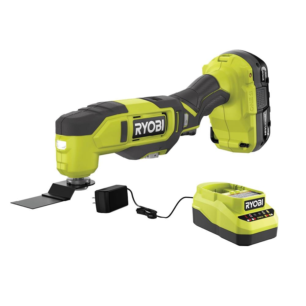 pædagog Uplifted opbevaring RYOBI ONE+ 18V Cordless Multi-Tool Kit with 2.0 Ah Battery and Charger  PCL430K1 - The Home Depot