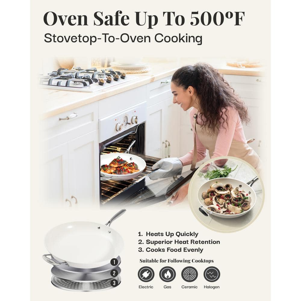 Gotham Steel 14" Heavy Duty Ceramic Nonstick Skillet