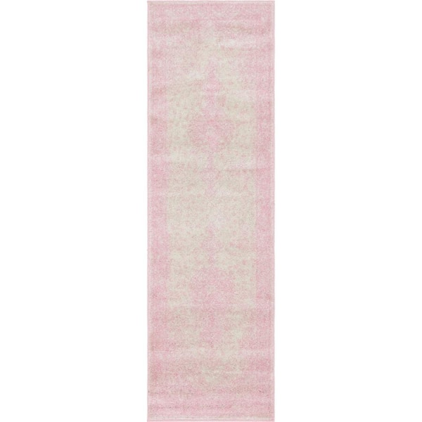 Unique Loom Bromley Midnight Pink 2 ft. x 6 ft. Runner Rug