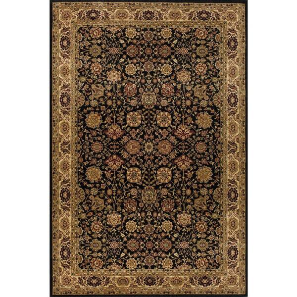 Rugs America Rugs America Tabriz Black 2 ft. x 3 ft. Indoor Area Rug