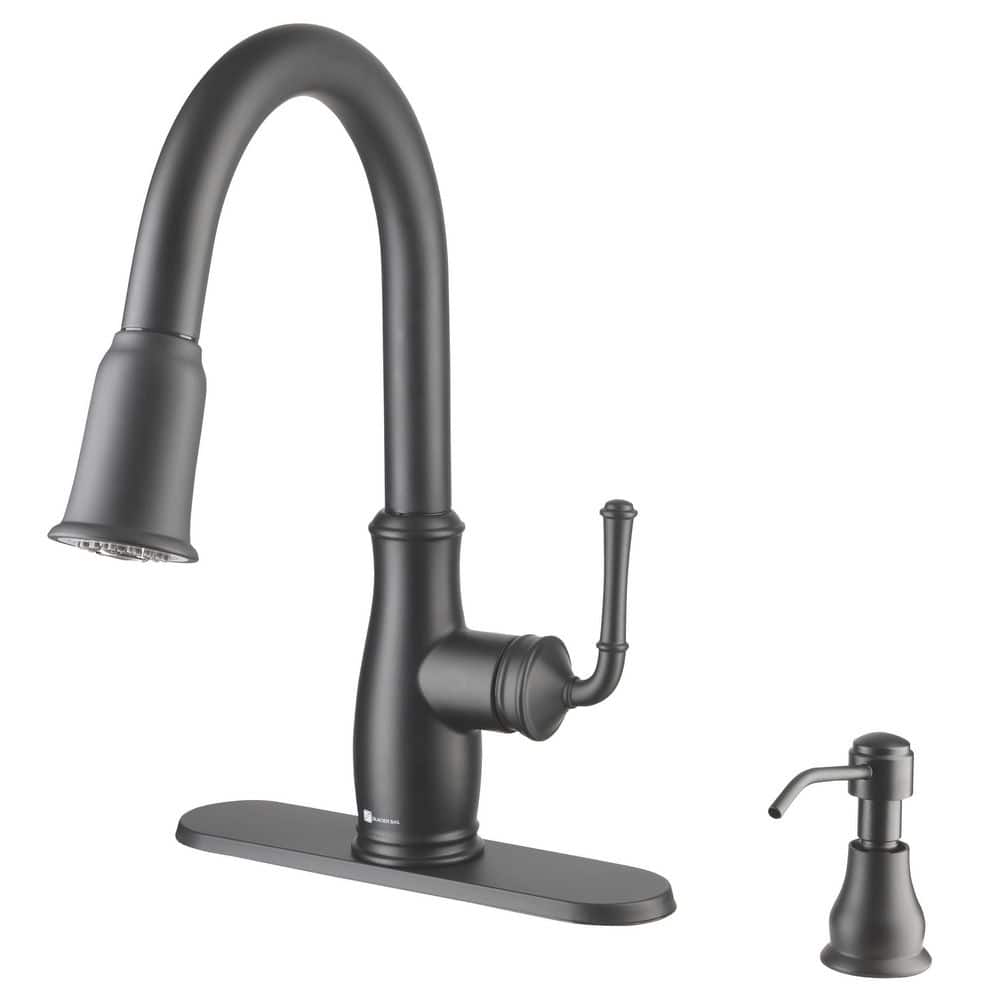 Glacier Bay Kagan Single Handle Pull Down Sprayer Kitchen Faucet with ...