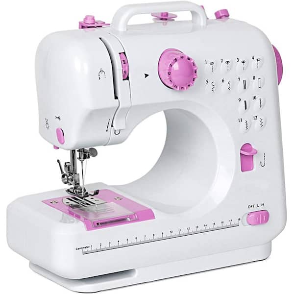 Unbranded Advanced Crafting Sewing Machine, 12 Built-In Stitches Cute Pink