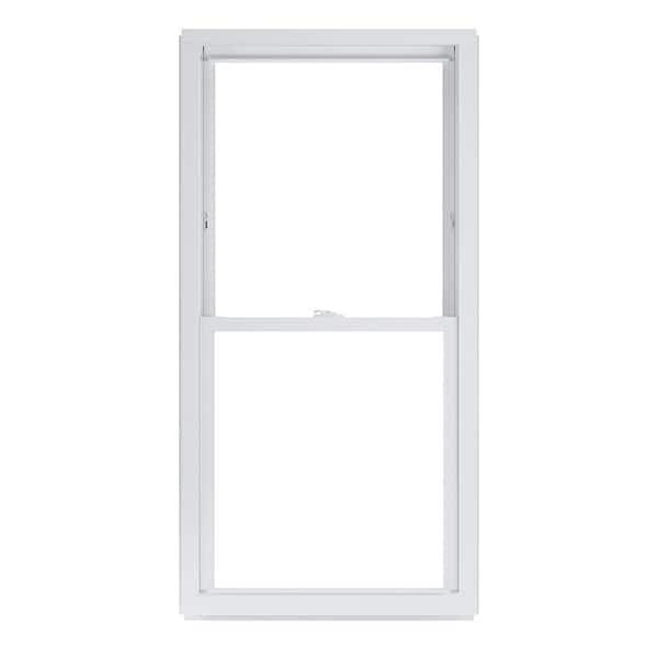 American Craftsman 28 in. x 54 in. 50 Series White Double Hung Low-E Argon SC Glass Vinyl Replacement Window, Screen Incl