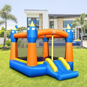 Inflatable Bounce House Kids Magic Castle with Large Jumping Area With 480-Watt Blower