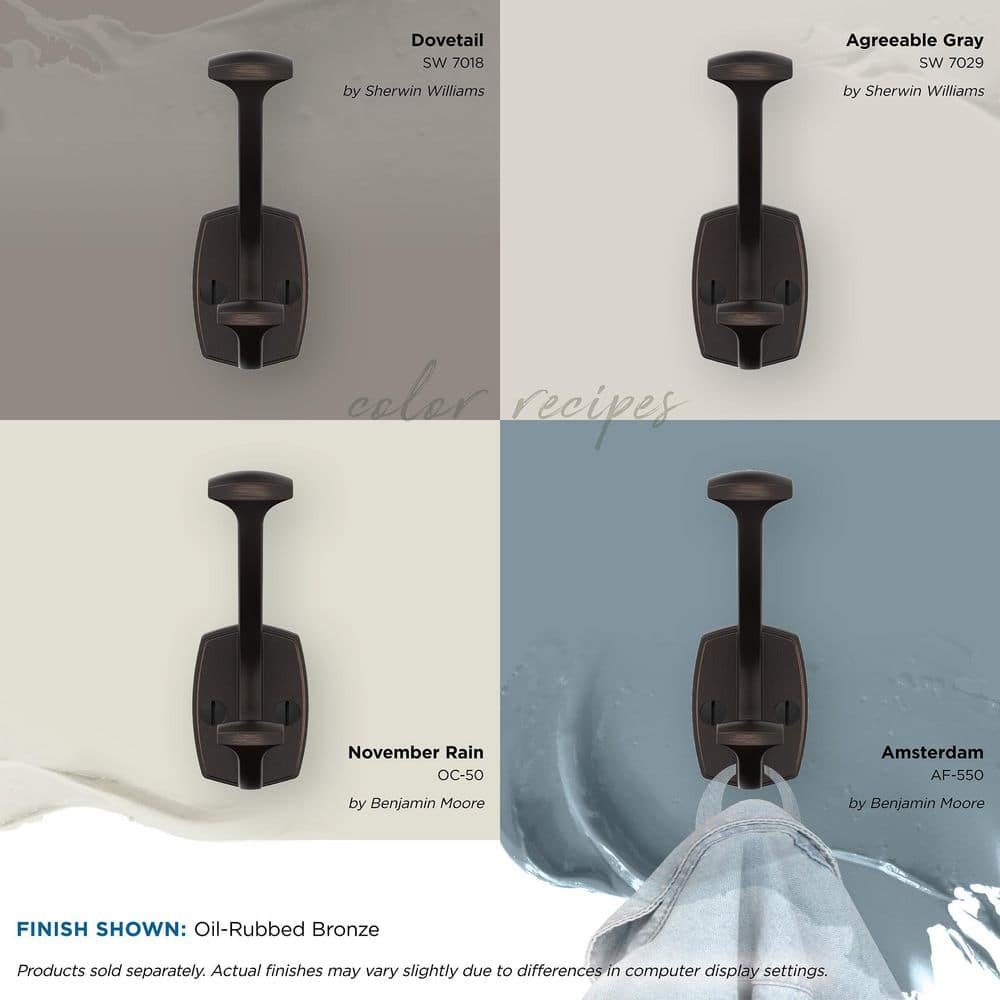 Oil Rubbed Bronze Double Prong Decorative Wall Hook