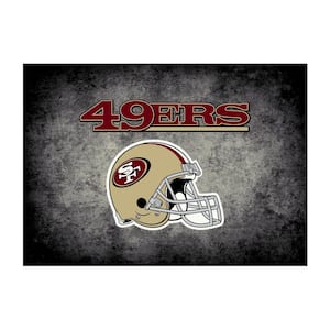 SAN FRANCISCO 49ERS 6 ft. X 8 ft. DISTRESSED RUG