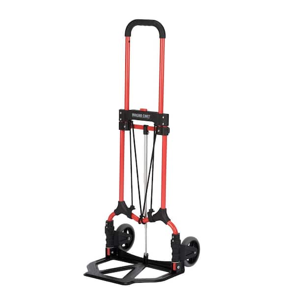 Magna Cart 160 lb. Capacity MCI Steel Folding Hand Truck in Red