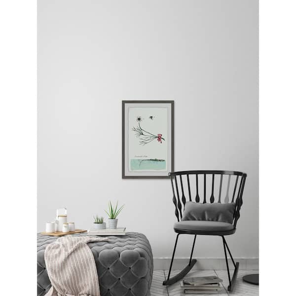 Unbranded 30 in. H x 20 in. W "Renoncule Deau" by Marmont Hill Framed Printed Wall Art