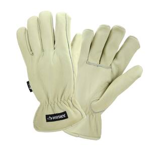 Large Grain Cowhide Water Resistant Leather Work Glove