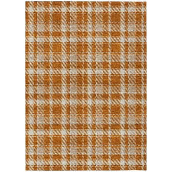 Chantille ACN563 Paprika 10 ft. x 14 ft. Machine Washable Indoor/Outdoor Geometric Area Rug