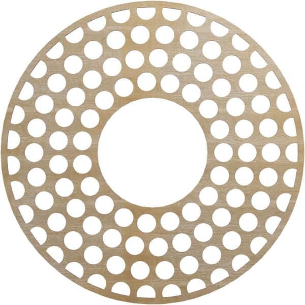 Ekena Millwork 0.25 in. x 38 in. x 38 in. Wood Medallion Moulding