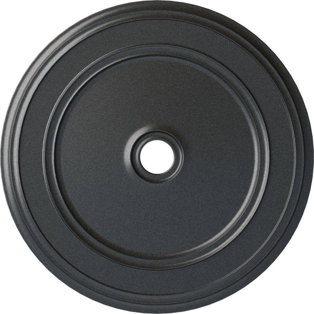 Classic Pewter Hand-Painted Urethane Ceiling Medallion