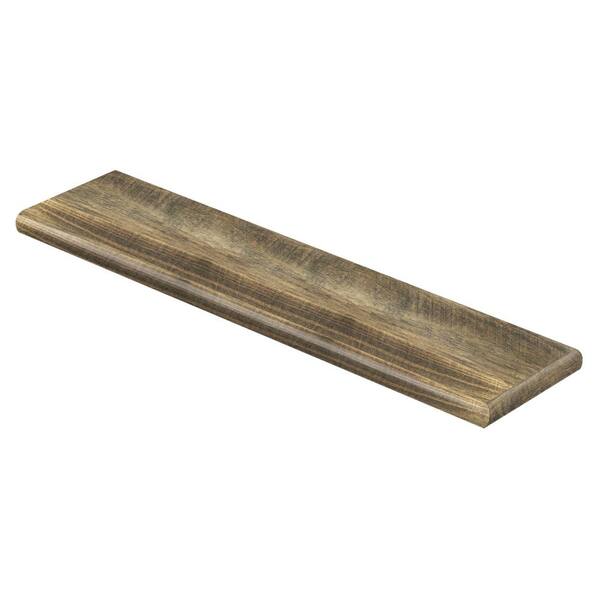 Cap A Tread Ann Arbor Oak 47 in. L x 12-1/8 in. D x 1-11/16 in. H Laminate Right Return to Cover Stairs 1 in. Thick