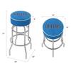 Dallas Mavericks Fade 31 in. Blue Backless Metal Bar Stool with Vinyl Seat