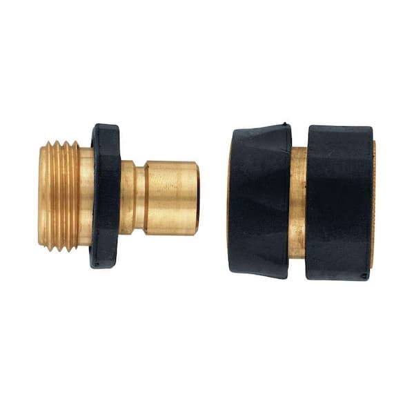 Orbit Heavy-Duty Metal Quick Connect Set with Automatic Shut-Off Hose Fitting Connector