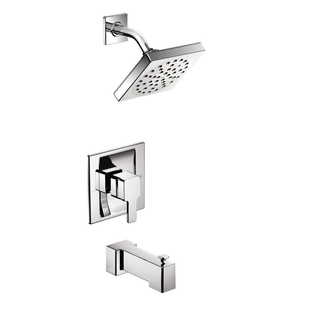 90 Degree 1 Handle Wall Mounted Tub & Shower Trim Kit with Spout in Chrome (Valve Not Included) price history on PriceWatchPro