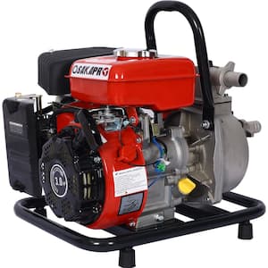 3HP Gas Powered Water Transfer Pump, Portable Petrol High Flow for Garden Farm Irrigation, 79.8cc 4-Stroke Engine