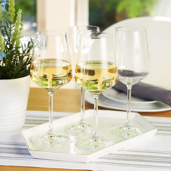 Colored Wine Glasses Set of 6 - Square Wine Glasses with Stem and Flat  Bottom,Mu