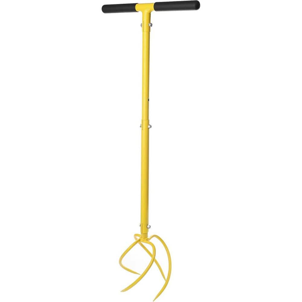 16 in. 4-Tine Manual Twist Tiller Cultivator, Lawn Aerator Soil Lossener for Plant Box with Big Head Height Adjustable price history on PriceWatchPro