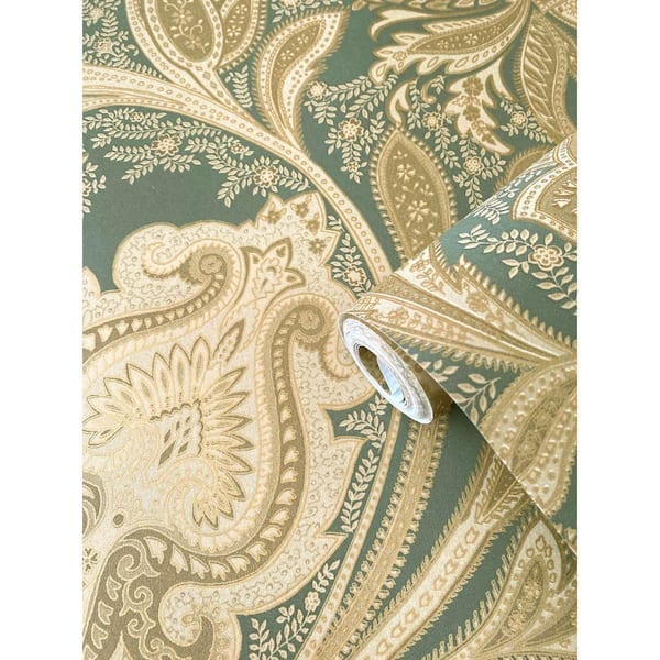 Society6 Paisley :) by Jordan Virden][ペーズリー] Elegance Collection Green Paisley Design Pearlescent Finish