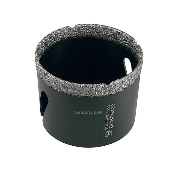 Monster 3 in. Brazed Diamond Core Bit/Hole Saw for Granite, Quartzite, Marble, Concrete, Porcelain, Ceramic and Other Stones