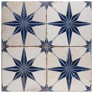 Kings Star Luxe Blue 17-5/8 in. x 17-5/8 in. Ceramic Floor and Wall Tile (10.95 sq. ft./Case)