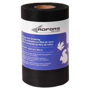 8 in. x 100 ft. Charcoal Fiberglass Vent Mesh