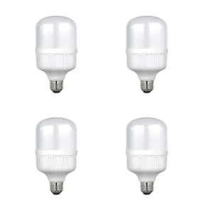 150-Watt Equivalent Oversized LED High Lumen Bright White (3000K) HID Utility LED Light Bulb (4-Pack)