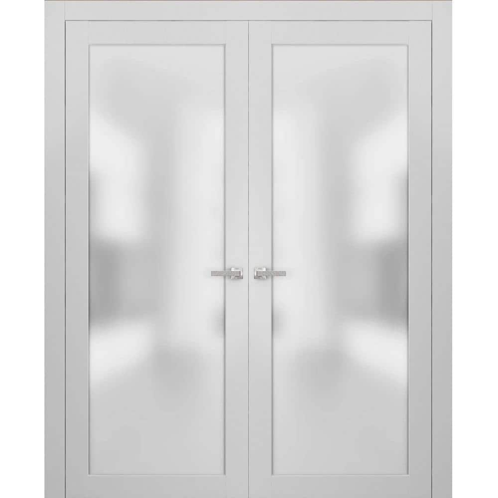 Sartodoors 2102 48 In. X 96 In. Single Panel White Finished Pine Wood ...