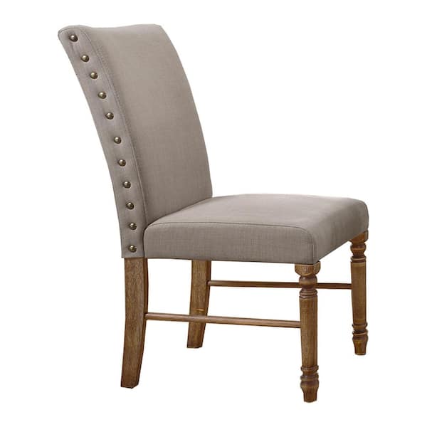 Best Master Furniture Ellen Antique Natural Oak Parsons Chairs (Set of 2)