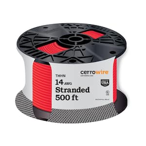 500 ft. 14 Gauge Red Stranded Copper THHN Wire