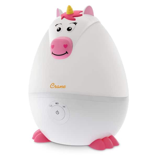 Crane 0.5 Gal. Mini Adorable Ultrasonic Cool Mist Humidifier for Small to Medium Rooms up to 250 sq. ft. - Unicorn