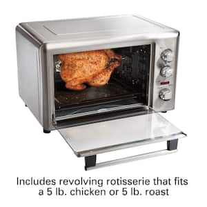 Stainless Steel Countertop Oven with Convection and Rotisserie