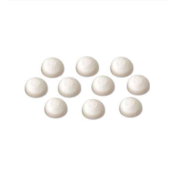 Feeney 7/16 in. Plastic White Dome End Cap for Cable Railing System (10-Pack)