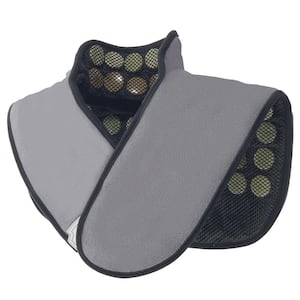 Far Infrared Heating Pad, 54 Jade & 30 Tourmaline Stones Heating Pad, 24 in. length, 17.72 in. Wide, Gray, Indoor