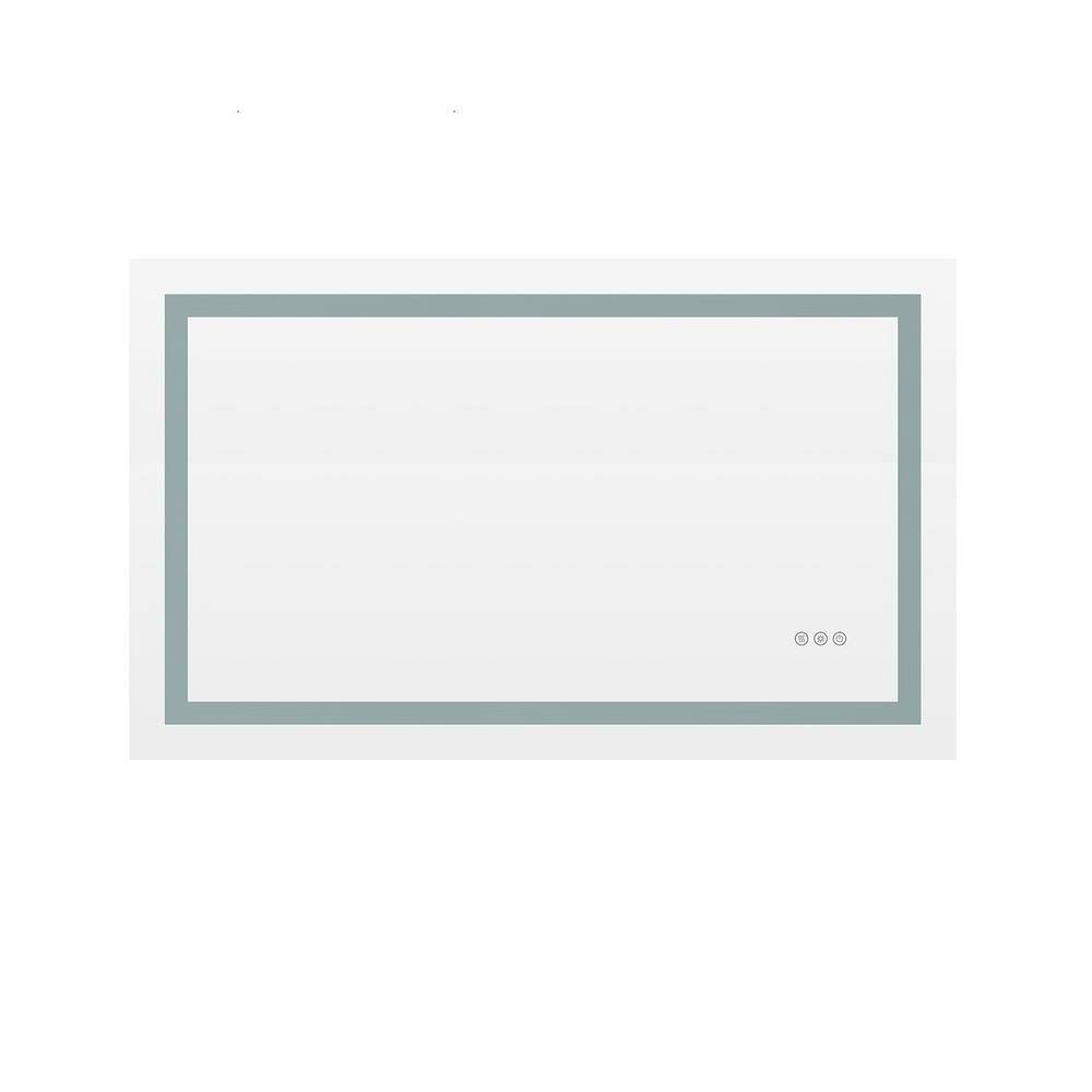 40 in. W x 20 in. H Rectangular Frameless LED Mirror Dimmable Defogging Wall-Mounted Bathroom Vanity Mirror price history on PriceWatchPro