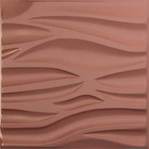 19 5/8 in. x 19 5/8 in. Serina EnduraWall Decorative 3D Wall Panel, Champagne Pink (12-Pack for 32.04 Sq. Ft.)