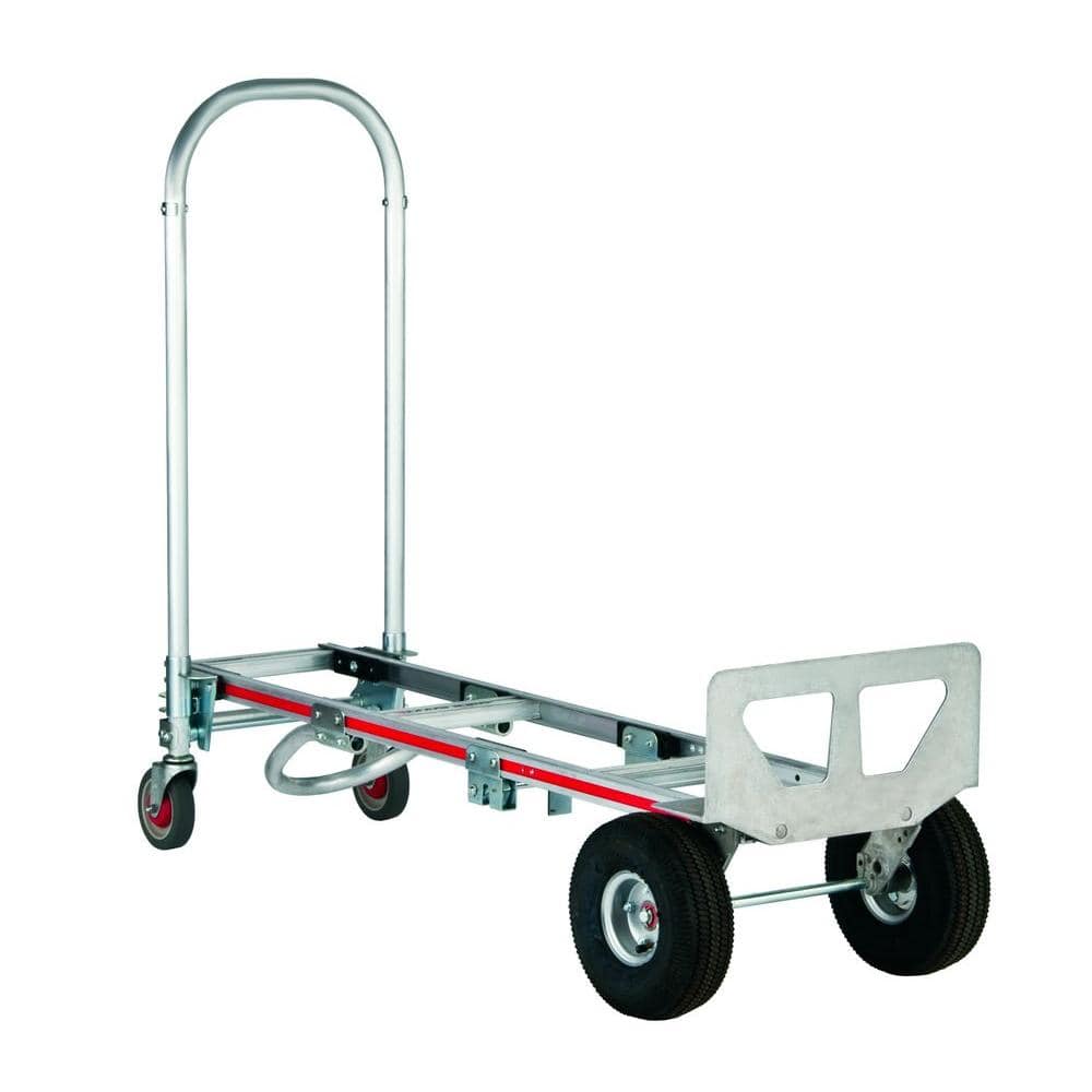 Gemini Senior Convertible Aluminum Hand Truck with Retractable Handle