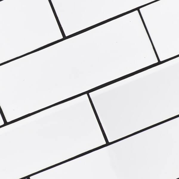 MSI City Bianco 4 in. x 12 in. Glossy Ceramic White Subway Tile (9.99 sq. ft./case) MSI City Bianco 4 in. x 12 in. Glossy Ceramic White Subway Tile (9.99 sq. ft./case)