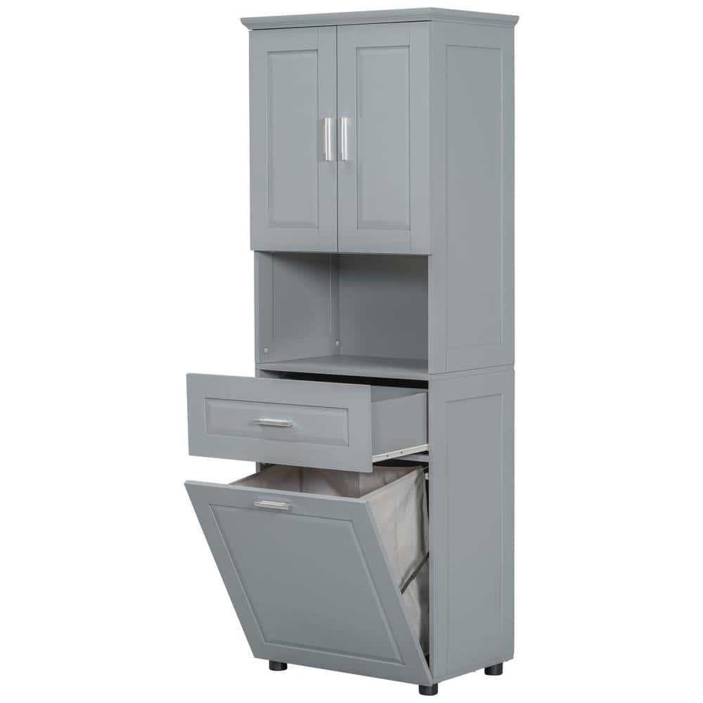 Linen Cabinet With Hamper