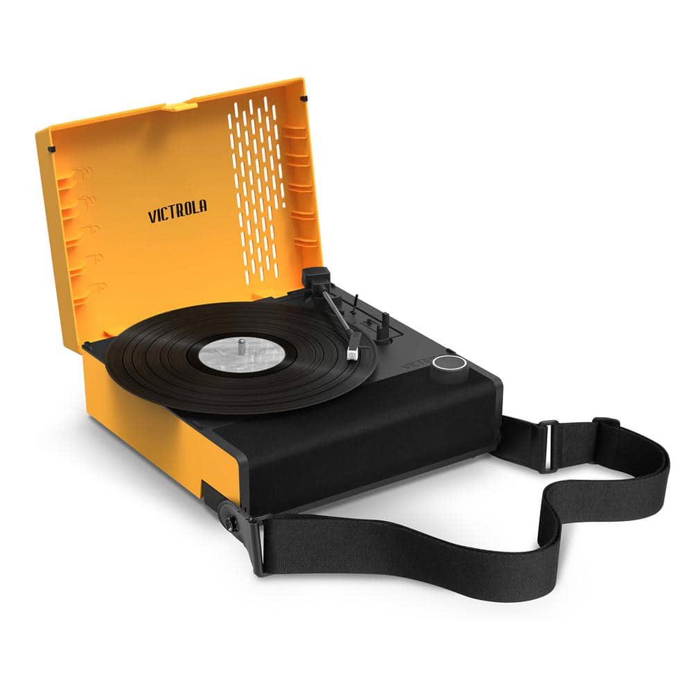 Victrola Revolution GO Portable Record Player VSC-750SB-CTR - The Home Depot