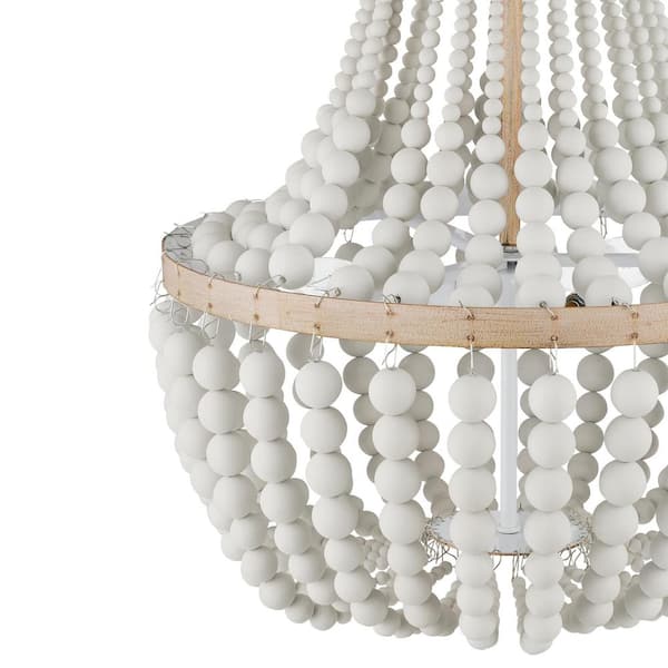 Hampton Bay Cayman 3-Light Faux Wood Chandelier Light Hampton Bay Cayman 3-Light Faux Wood Chandelier Light