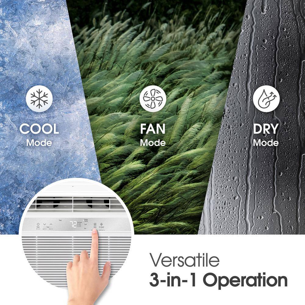 LG 6,000 BTU White Window Air Conditioner with Remote