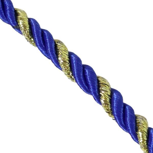 Sunnydaze Decor Blue Adjustable Polyester Rope Curtain Tie Back (Set of 4)  SNR-290-2PK - The Home Depot