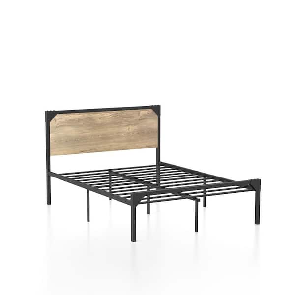 Furniture of America Ashlynd Dark Brown and Gray Full Platform Bed