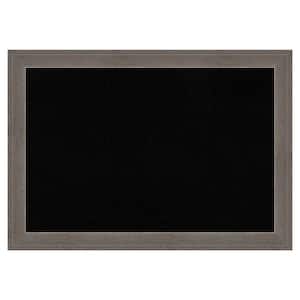 Alta Brown Grey Framed Black Corkboard 41 in. x 29 in. Bulletine Board Memo Board