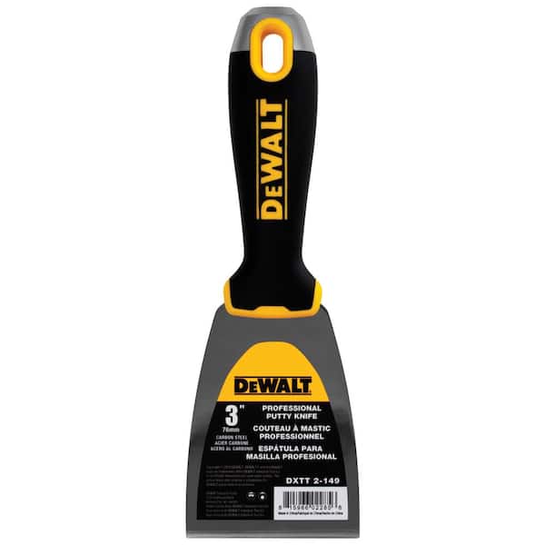 DEWALT 3 in. Carbon Steel Joint Knife with Soft Grip Handle