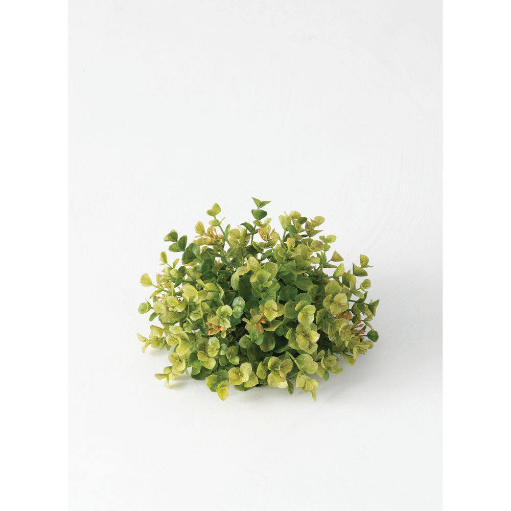 Green Faux Boxwood Decorative Orb, 4.5"