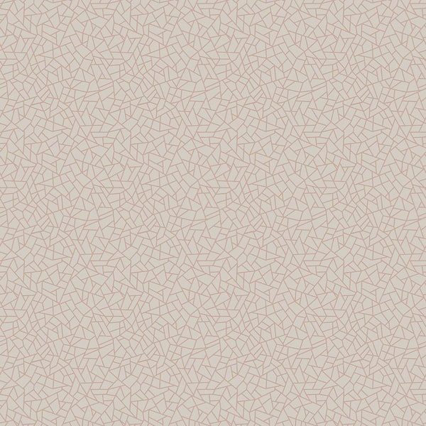 Unbranded Metallic FX Rose Gold and Beige Geometric Shards Non-Woven Wallpaper Sample
