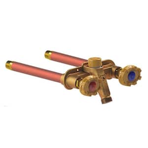Arrowhead 495-10LF Hot & Cold Frost-Proof Anti-Siphon Wall Hydrant Dual  1/2 FPT X 3/4 MPT - Quality Plumbing Supply